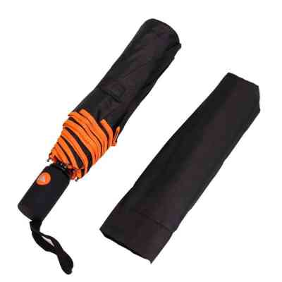 Зонт Bergamo Sky Полуавтомат Черно-оранжевый (7040010) Винница