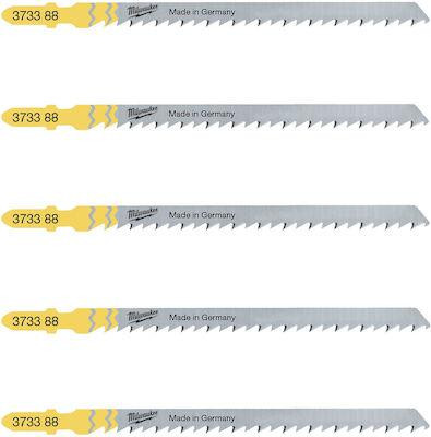 Полотна для лобзика T101DP MILWAUKEE, 105мм/ крок зуба 4мм, (5шт), (деревина, прямий різ) Одесса - изображение 2