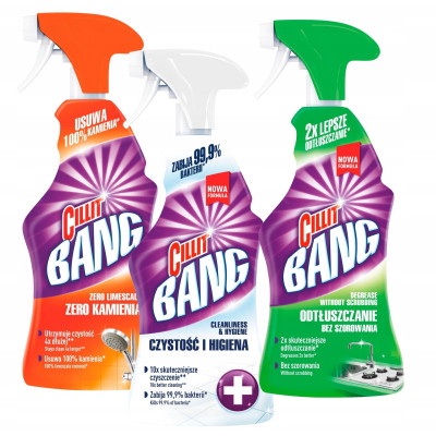 Спрей для чищення ванн Cillit Bang Антиплями + Гігієна 750 мл (5011417561706/5900627042542) Вінниця - фото 2