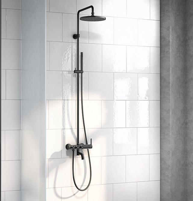 Душова система з виливом Imprese SMART CLICK ZMK101901208 чорна Київ - фото 2