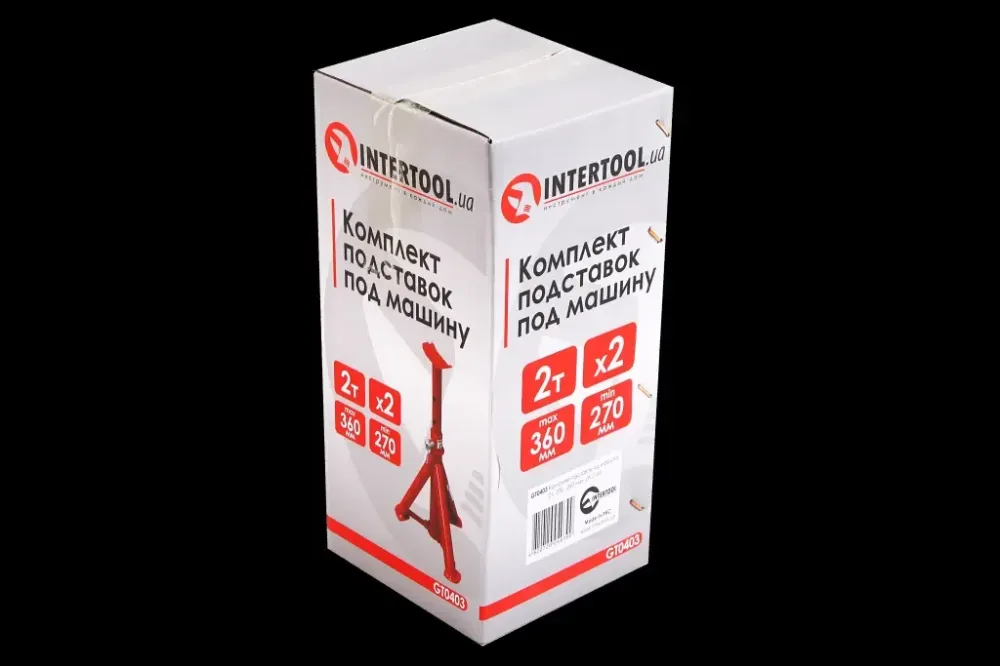Набір підставок під авто 2т розкладних, 270-360м Intertool (2 шт). Вінниця - фото 2