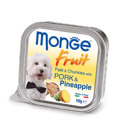 Консерви для собак Monge DOG FRUIT свинина з ананасом 100 г (8009470013253) Вінниця - фото 1
