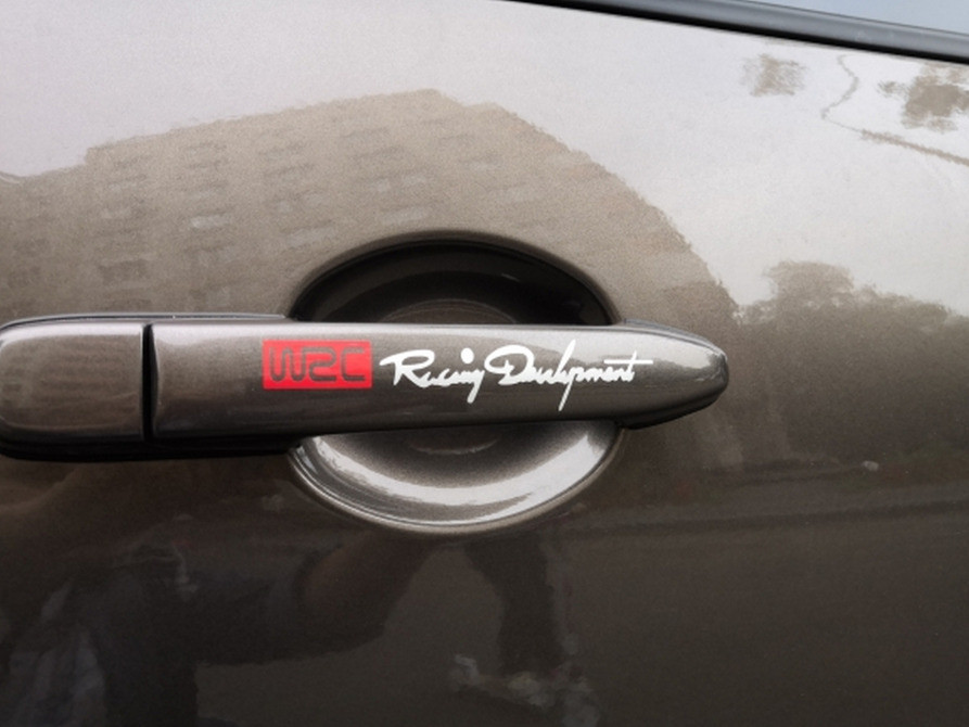 Наклейки на ручки Белая с красным № 6 светоотражаю Киев - изображение 7