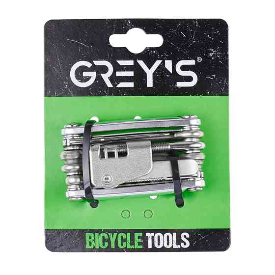 Мультитул Grey's 2/2.5/3/4/5/6/8мм, пласка викрутка/Philips, витискач ланцюга, лопатка Львів