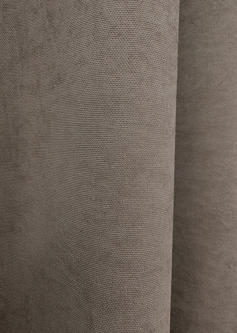 Комплект готовых штор VR-Textil Микровелюр Petek YL № 1707ш Какао 150х270 см 2 шт (33-0763) Киев - изображение 7