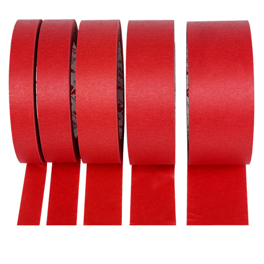 Преміум стрічка малярна воднонепроникна APP Red Tape 48мм х 45м 110*C червона, 070255 Київ - фото 2