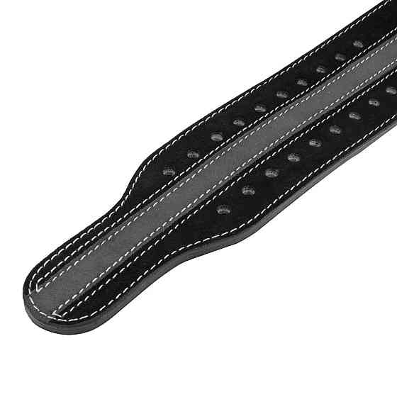Пояс для пауерліфтингу Power System PS-3800  PowerLifting шкіряний Black/Grey Line XXL Кам'янське