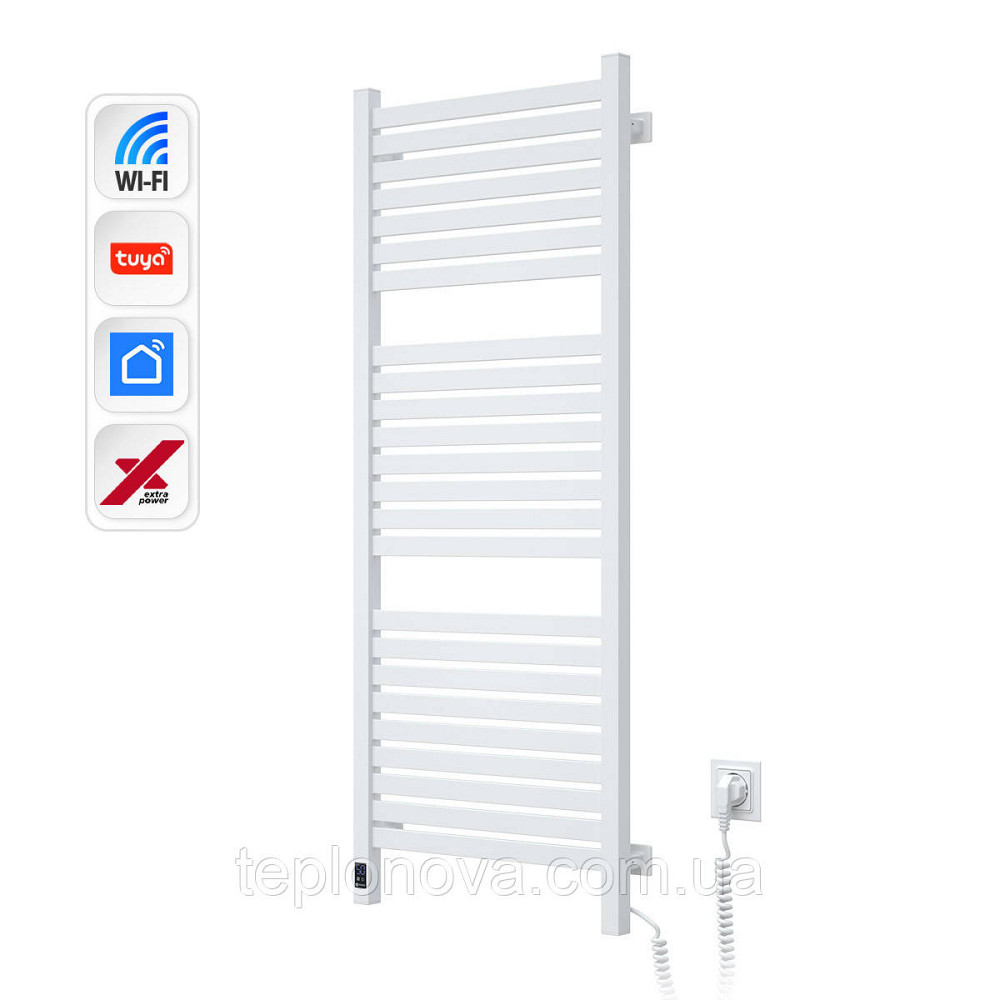 Електрична сушарка для рушників NAVIN Авангард X 480х1200 Sensor з WI-FI правобічна, біла Чернівці - фото 4