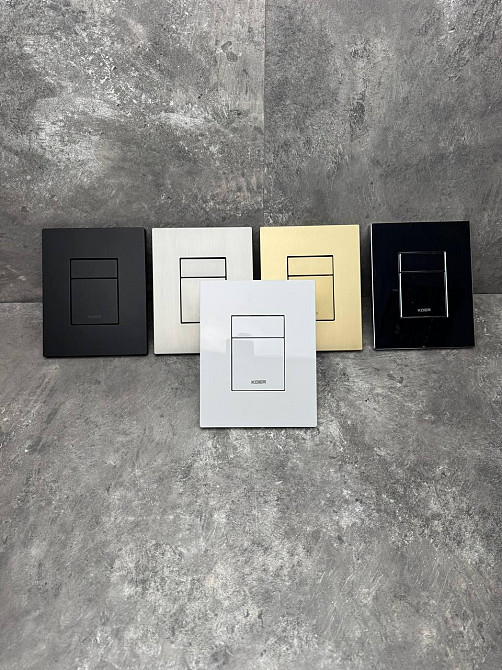 Панель змиву KOER KT-0607-12 157x198x3mm пластикова, кнопка квадратна (колір матове золото) (KR5715) Київ - фото 10