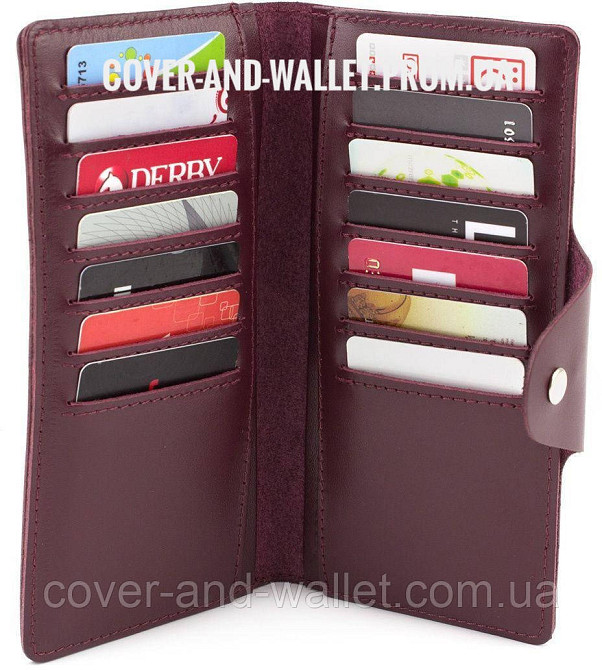 Стильний тонкий гаманець купюрник із натуральної шкіри ST Leather Київ - фото 8