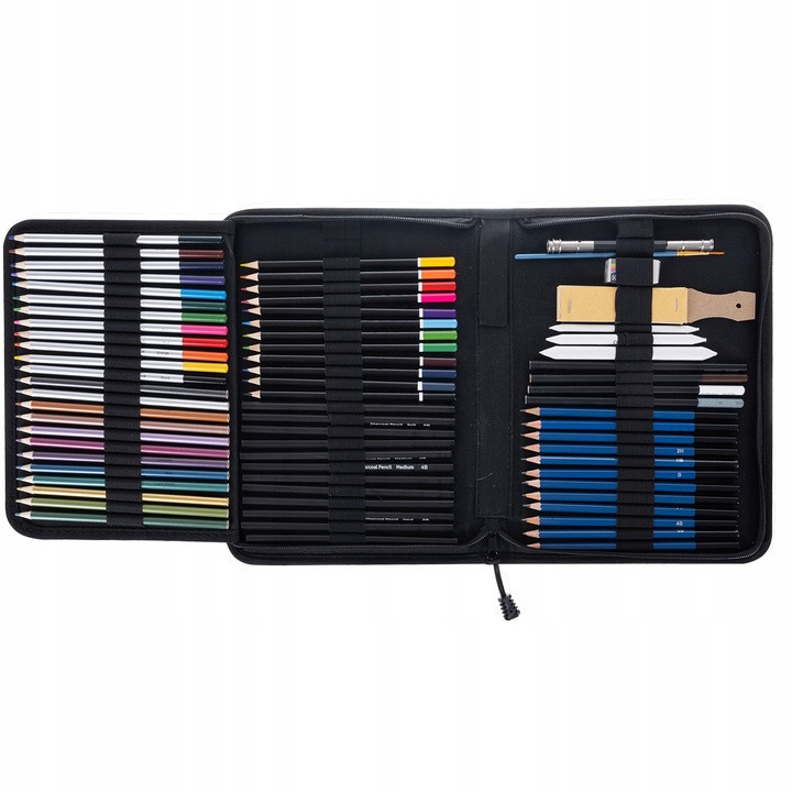 Набор художественный для рисования эскизов 74 элемента с чехлом Maaleo (19178) Нововолынск - изображение 2