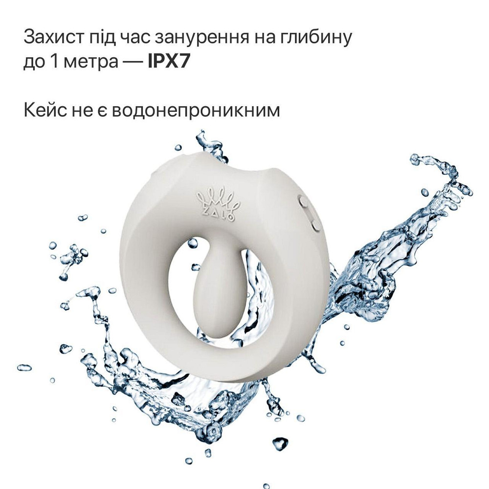 Эрекционное смарт-виброкольцо Zalo Apis Ivory White, до 4 часов работы, зарядный кейс Sex Aura Киев - изображение 8
