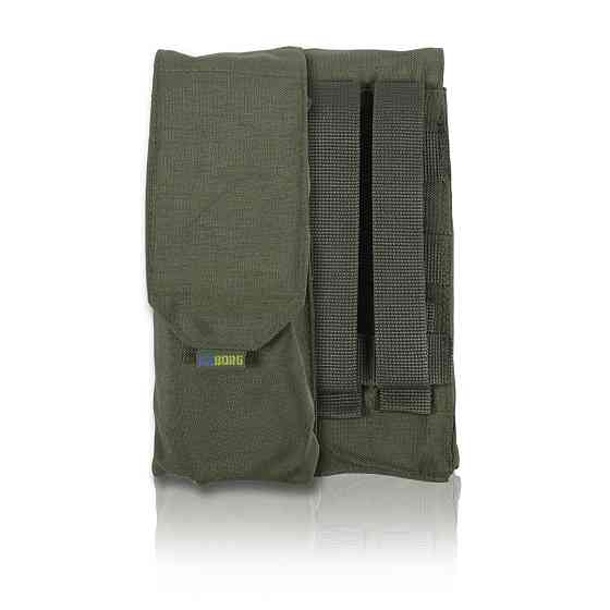 Тактичний підсумок під 2 магазина Kiborg GU Double Mag Pouch Khaki. Підсумок для магазинів олива Київ