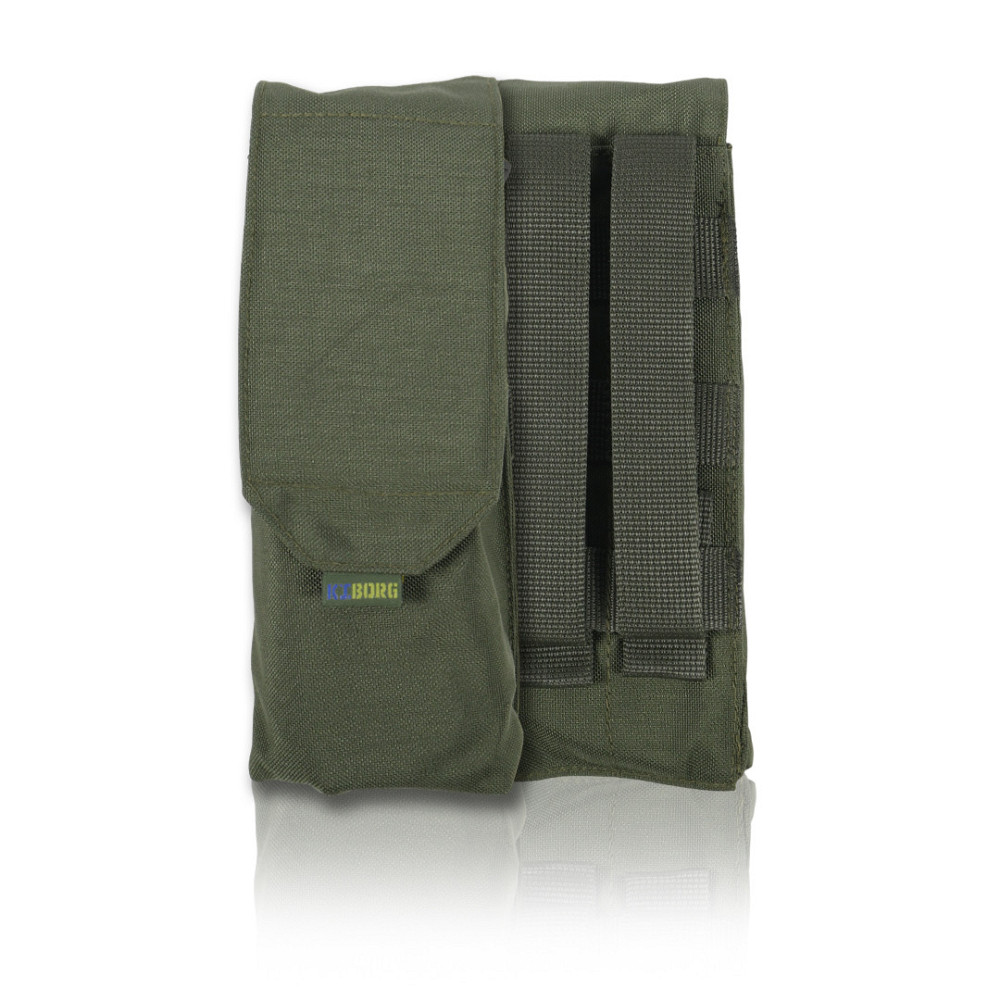 Тактичний підсумок під 2 магазина Kiborg GU Double Mag Pouch Khaki. Підсумок для магазинів олива Київ - фото 2