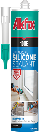 Герметик силіконовий універсальний прозорий, 280мл Akfix Харків