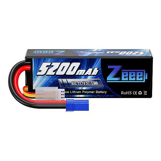 Акумулятор Zeee 11.1V 80C 5200mah 3S RC Li-po EC5 Київ