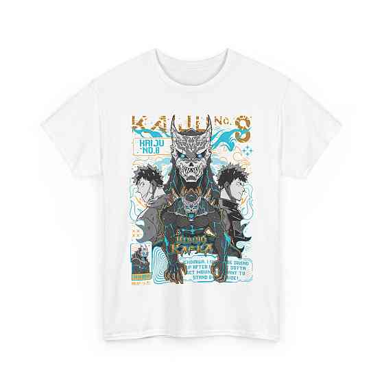 Футболка для хлопчика з аніме принтом Каіджу Но Хосхіна Гіфт оверсайз (зріст від 165 до 180) Чорний AnimeJ0258m Дніпро