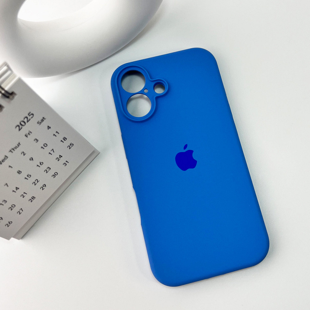 Чохол для смартфона Silicone Full Case AA Camera Protect for Apple iPhone 16 3,Royal Blue Киев - изображение 3