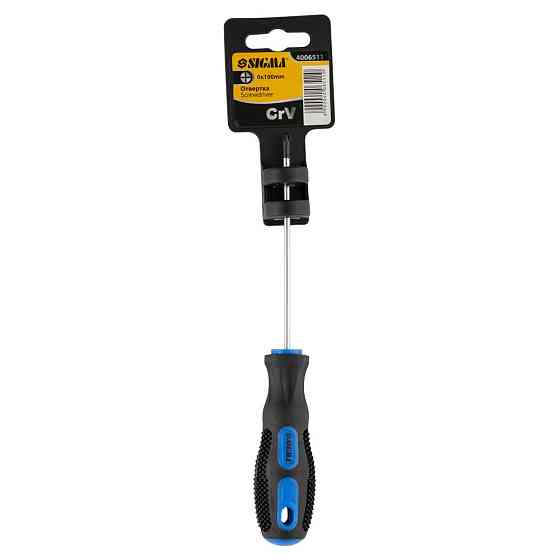 Sigma Отвертка крестовая PH0×100мм СrV SIGMA (4006511) Коломия