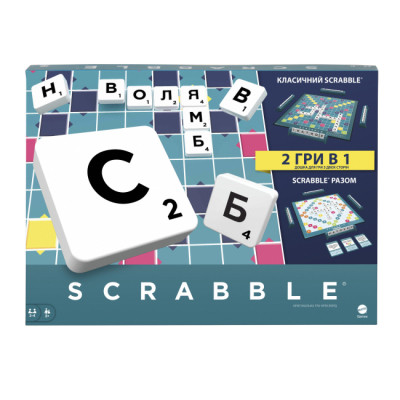 Настольная игра Scrabble Скрабл Оригинал на украинском (HXW21) Винница - изображение 1