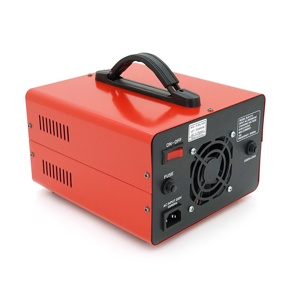 Зарядний пристрій для акумуляторів QCL-C15, AGM/LiFePO4,15А, + крокодили, 290x247x157mm Київ - фото 3