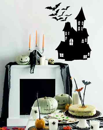 Декоративне настінне Панно «Замок», Декор на стіну 110*83 см, Чорний Київ