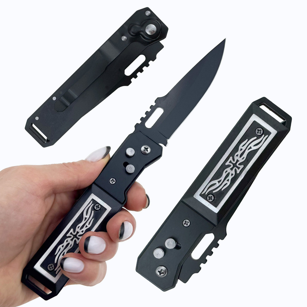 Ніж на кнопці універсальний складаний Київ - фото 1