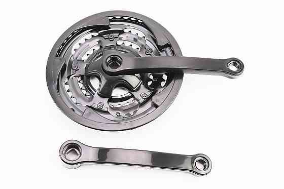 Шатуни "квадрат" 170мм, 48.38.28T MTB, чорні "вузький" BL 01 (можливі потертості) Київ