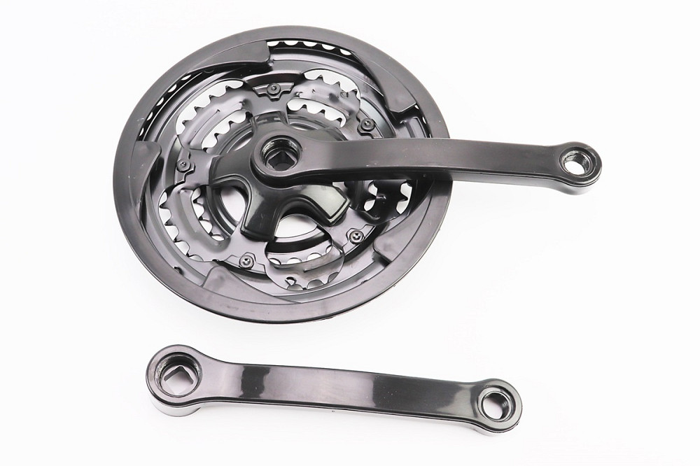 Шатуни "квадрат" 170мм, 48.38.28T MTB, чорні "вузький" BL 01 (можливі потертості) Київ - фото 1