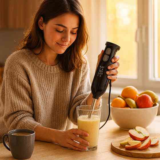 Блендер погружной 4в1, с чашей и насадками, RАF R327 / Универсальный кухонный блендер Киев