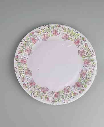 Паперова тарілка з малюнком 18 см "No 6" Весняний візерунок 10 шт (1 пачка) Харків