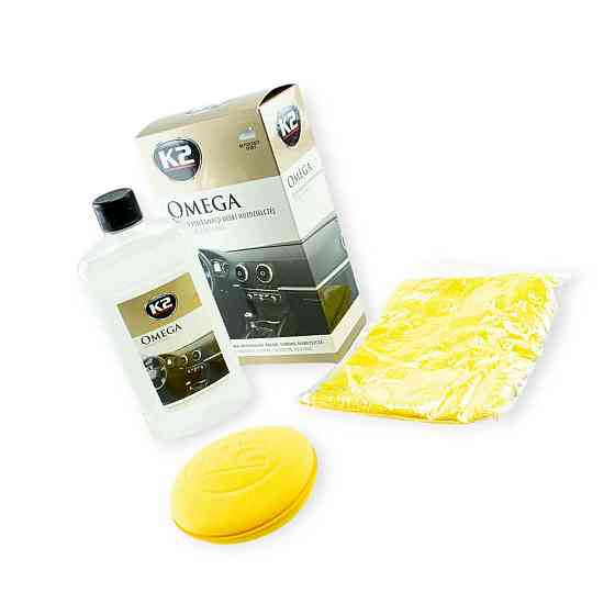 Очисник пластику K2 Gold Omega (500мл) гель, аплікатор, мікрофібра Мукачево