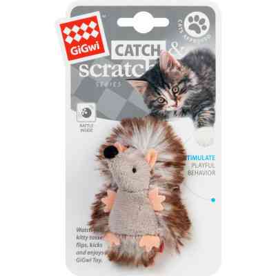 Іграшка для котів GiGwi Catch&amp;scratch Їжачок з брязкальцем 7 см (75029) Вінниця
