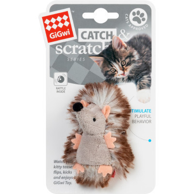 Іграшка для котів GiGwi Catch&amp;scratch Їжачок з брязкальцем 7 см (75029) Вінниця - фото 2