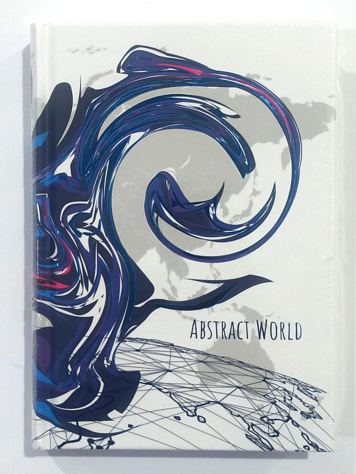 Блокнот В6/176 арк. "Аркуш""Абстракція хвиля" # офсет, тверда обкл., мат. лам.+ виб. УФ, 1В2354, шт Київ - фото 1