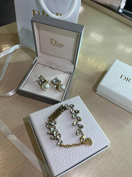 Діор набір сережки та браслет/ Dior Одеса - фото 3