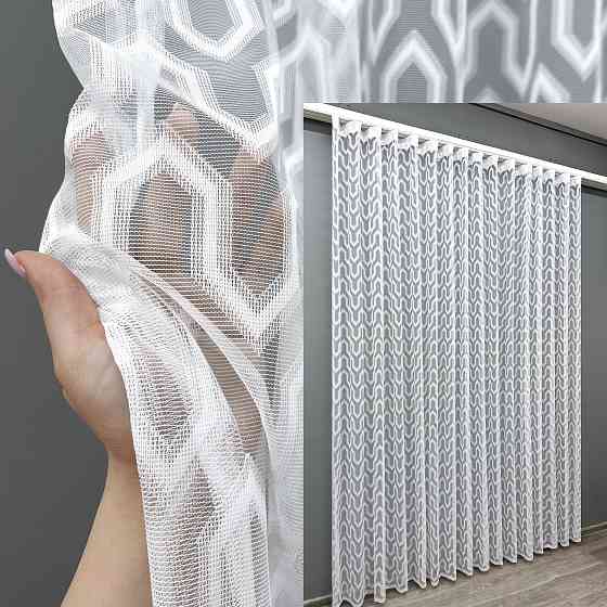 Тюль VR-Textil 1992т Жаккард Белый 400х270 см (42-1037) Киев