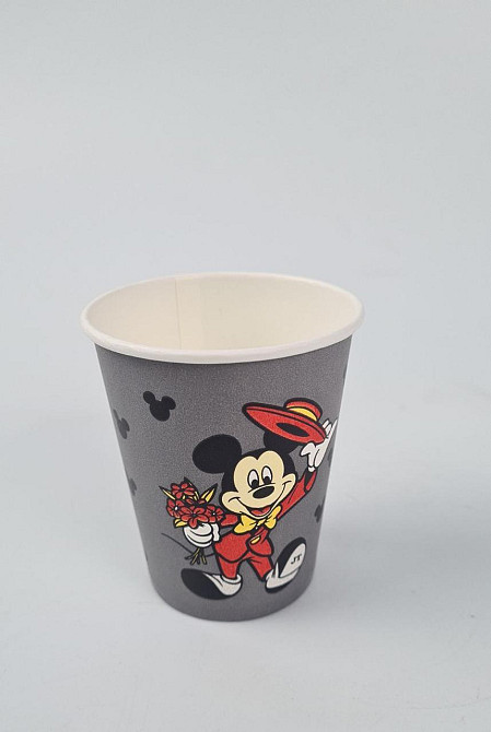 Бумажные стаканы цветные 175мл "MICKEY MOUSE"  Маэстро (50 шт) Харків - фото 1