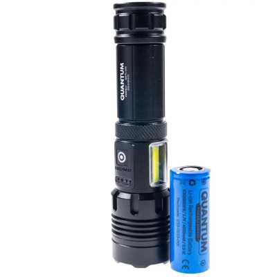 Ліхтар Quantum Perfect 5WLED zoom +3WCOB з функ Power Bank Li-ion18650/2600mAh (QM-FL1035) Вінниця - фото 9