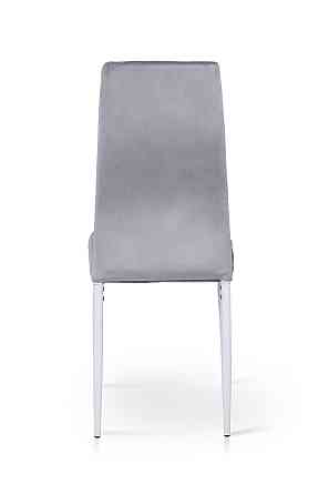 Стілець Айс, білий/велюр світло-сірий Киев
