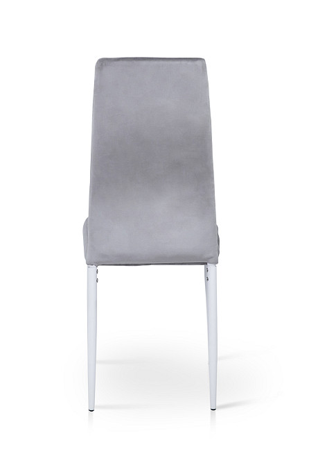 Стілець Айс, білий/велюр світло-сірий Киев - изображение 4