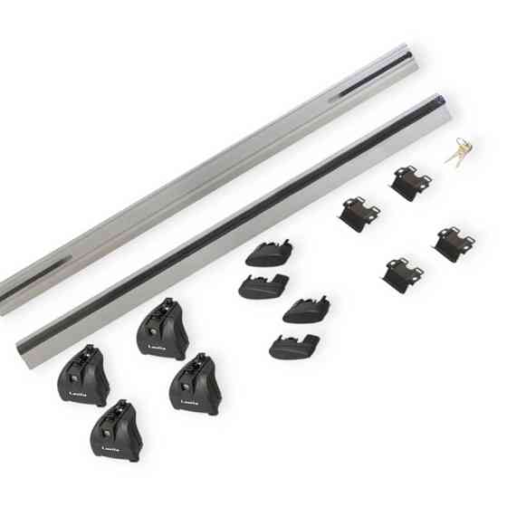 Багажник універсальний на інтегровані рейлінги (120 см до 75кг) алюміній, аеродинамічний ль, із замком Мукачево