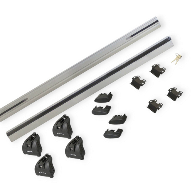 Багажник універсальний на інтегровані рейлінги (120 см до 75кг) алюміній, аеродинамічний ль, із замком Мукачево - фото 2