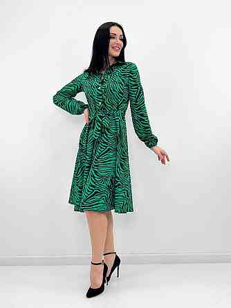 Повсякденна сукня міді "Kate" оптом | Батал | Разпродаж моделі Зелений, 54-56 Київ
