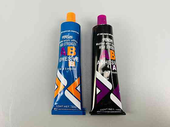 Клей двокомпонентний (універсальний) 40 г+40 г (фабрика «ABRO») Мукачево