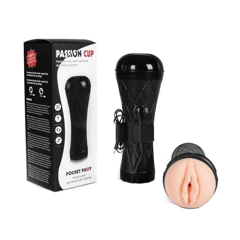 Мастурбатор з вібрацією Passion Cup - Vagina Sex Aura Київ - фото 8
