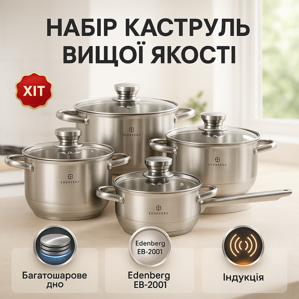 Набор кастрюль хорошего качевства, Хорошие кастрюли, Набор кастрюль с неприлипающим покрытием SY-98 Львов - изображение 13