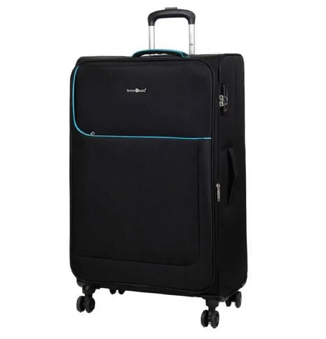 Чемодан тканевый SNOWBALL 22204 средний 4 колеса черный Киев - изображение 1
