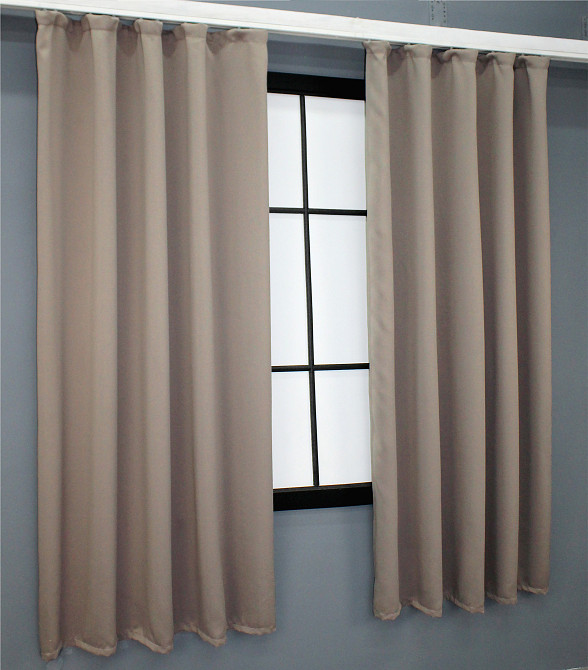 Комплект штор коротких VR-Textil Bagema Rvs № 1242ш 130х170 см 2 шт Какао (35-0043) Київ - фото 3