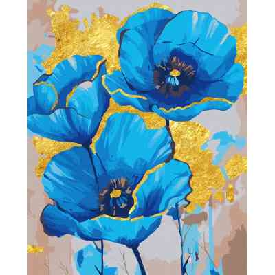 Картина по номерам Santi Блакитні маки, 40*50 см, поталь (955267) Вінниця